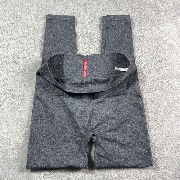 Spanx Sara Women's XL Gray Seamless High Waisted Tummy Control Athletic Leggings - Picture 1 of 15
